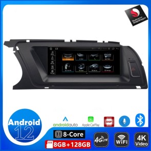 8,8" Android 12.0 Autoradio Stéréo GPS Navigation Lecteur DVD de Voiture pour Audi A4 B8 (2013-2016)-1