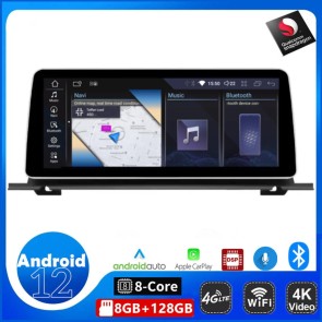 12,3" Android 12 Autoradio Stéréo GPS Navigation Lecteur DVD de Voiture pour BMW Série 5 GT F07 (De 2010)-1
