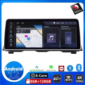 12,3" Android 12.0 Autoradio Stéréo GPS Navigation Lecteur DVD de Voiture pour BMW Série 5 F10 (2010-2016)-1