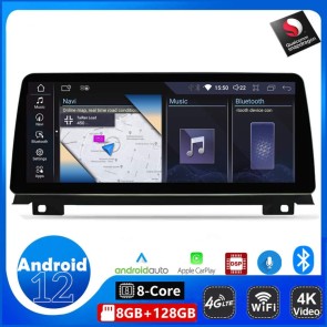 12,3" Android 12.0 Autoradio Stéréo GPS Navigation Lecteur DVD de Voiture pour BMW F01 (De 2009)-1