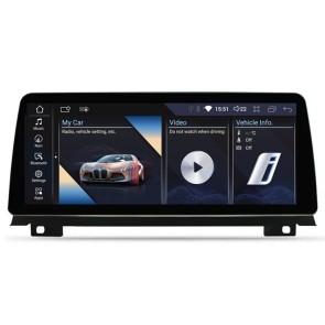BMW Série 7 F01 Android 12 Autoradio Multimédia GPS avec 8-Core 8Go+128Go Écran Tactile Bluetooth Main Libre Micro DAB DSP WiFi 4G LTE CarPlay Android Auto - 12,3