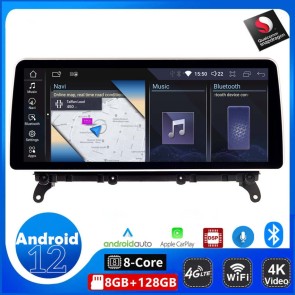 12,3" Android 12 Autoradio Stéréo GPS Navigation Lecteur DVD de Voiture pour BMW X3 F25 (2011-2017)-1