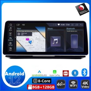 12,3" Android 12 Autoradio Stéréo GPS Navigation Lecteur DVD de Voiture pour BMW X5 F15 (De 2014)-1