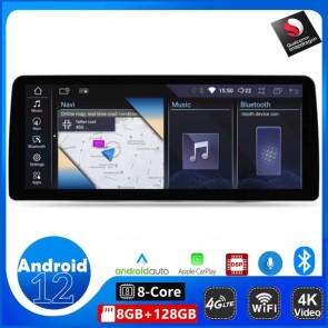 12,3" Android 12.0 Autoradio Stéréo GPS Navigation Lecteur DVD de Voiture pour BMW F30 (2017-2020)-1