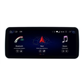 Mercedes Classe C W205 Android 13 Autoradio Multimédia GPS avec 8-Core 8Go+128Go Écran Tactile Bluetooth Main Libre DAB WiFi 4G LTE CarPlay Android Auto - 12,3