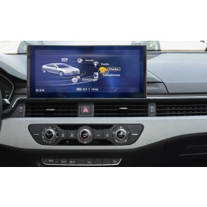 Audi A4 B9 Android 13 Autoradio DVD GPS Navigation avec 8Go+256Go Bluetooth Telecommande au Volant DSP DAB WiFi 4G CarPlay - 12,5