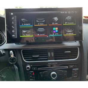 Audi A5 Android 13 Autoradio DVD GPS Navigation avec 8Go+256Go Bluetooth Telecommande au Volant DSP DAB WiFi 4G CarPlay - 12,5