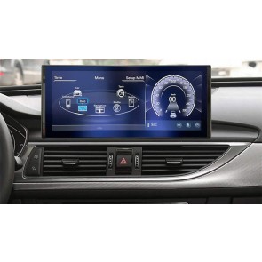 Audi A6 Android 13 Autoradio DVD GPS Navigation avec 8Go+256Go Bluetooth Telecommande au Volant DSP DAB WiFi 4G CarPlay - 12,5