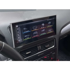 Audi Q5 Android 13 Autoradio DVD GPS Navigation avec 8Go+256Go Bluetooth Telecommande au Volant DSP DAB WiFi 4G CarPlay - 12,5