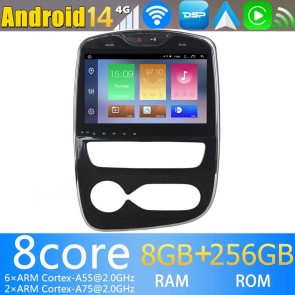 10" Android 14 Autoradio Stéréo de Voiture Multimédia GPS Navigation pour Renault Clio 4 (2017-2019)-1