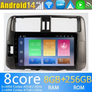 9" Android 14 Autoradio Stéréo de Voiture Multimédia GPS Navigation pour Toyota Land Cruiser Prado J150 (2009-2013)-1