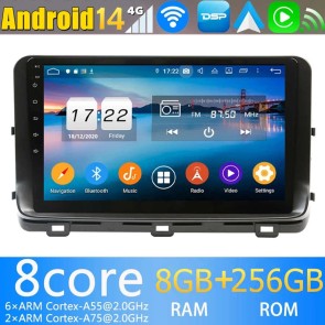 10" Android 14 Autoradio Stéréo de Voiture Multimédia GPS Navigation pour Kia Ceed (2020-2023)-1