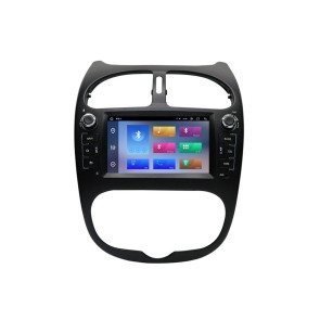 Peugeot 206 Android 14.0 Autoradio DVD GPS avec 8G+256G Bluetooth DAB USB DSP 4G WiFi Caméra 360° CarPlay Android Auto - Android 14 Autoradio Stéréo de Voiture Multimédia GPS Navigation pour Peugeot 206 (2000-2016)