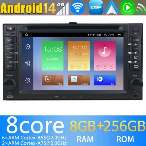 6,2" Android 14 Autoradio Stéréo de Voiture Multimédia GPS Navigation pour Kia Sportage (De 2004)-1