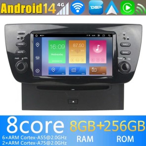 6,2" Android 14 Autoradio Stéréo de Voiture Multimédia GPS Navigation pour Fiat Doblo (De 2010)-1