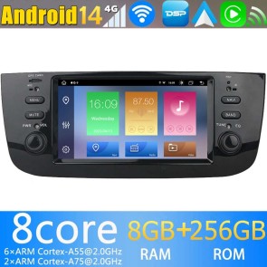 6,2" Android 14 Autoradio Stéréo de Voiture Multimédia GPS Navigation pour Fiat Punto (2012-2018)-1