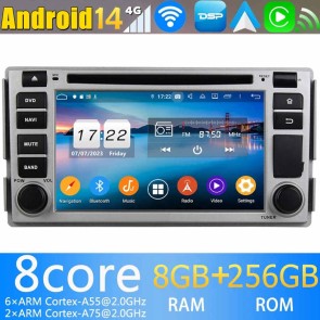 6,2" Android 14 Autoradio Stéréo de Voiture Multimédia GPS Navigation pour Hyundai Santa Fe 2 (2006-2012)-1