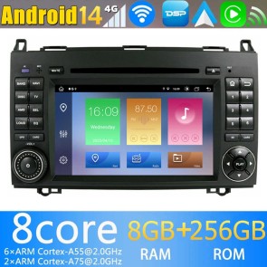 9" Android 14 Autoradio Stéréo de Voiture Multimédia GPS Navigation pour Mercedes Sprinter W906 (2006-2016)-1