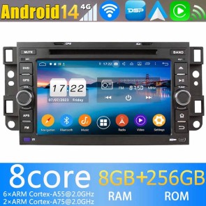 7" Android 14 Autoradio Stéréo de Voiture Multimédia GPS Navigation pour Chevrolet Captiva (2006-2012)-1