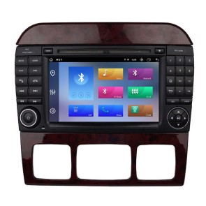 Mercedes Classe S W220 Android 14.0 Autoradio DVD GPS avec 8G+256G Bluetooth DAB USB DSP 4G WiFi Caméra 360° CarPlay Android Auto - 7