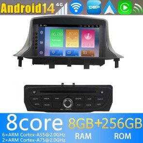 7" Android 14 Autoradio Stéréo de Voiture Multimédia GPS Navigation pour Renault Megane III (De 2009)-1