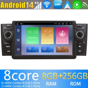 7" Android 14 Autoradio Stéréo de Voiture Multimédia GPS Navigation pour Fiat Punto (2005-2012)-1