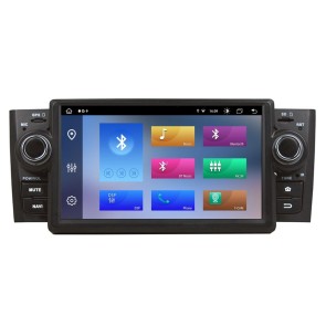 Fiat Grande Punto Android 14.0 Autoradio DVD GPS avec 8G+256G Bluetooth DAB USB DSP 4G WiFi Caméra 360° CarPlay Android Auto - 7
