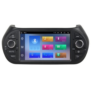 Fiat Qubo Android 14.0 Autoradio DVD GPS avec 8G+256G Bluetooth DAB USB DSP 4G WiFi Caméra 360° CarPlay Android Auto - 7