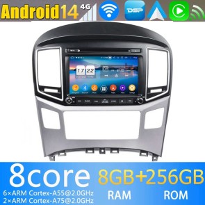 8" Android 14.0 Lecteur DVD GPS Radio Stéréo Navigation pour Hyundai Grand Starex (2016-2019)-1