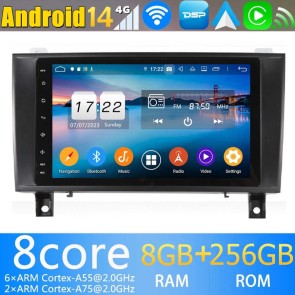 Mercedes SLK R171 Android 13.0 Autoradio DVD GPS avec 8Go+128Go Bluetooth Telecommande au Volant DSP USB DAB 4G WiFi OBD2 CarPlay - 8
