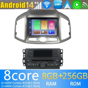 8" Android 14 Autoradio Stéréo de Voiture Multimédia GPS Navigation pour Chevrolet Captiva (2012-2017)-1