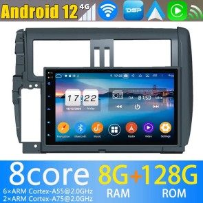 9" Android 13.0 Lecteur DVD GPS Radio Stéréo Navigation pour Toyota Land Cruiser Prado J150 (2009-2013)-1