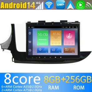 9" Android 14 Autoradio Stéréo de Voiture Multimédia GPS Navigation pour Opel Mokka (2016-2019)-1