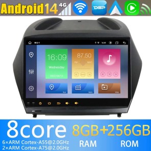 9" Android 14 Autoradio Stéréo de Voiture Multimédia GPS Navigation pour Hyundai ix35 (2009-2015)-1