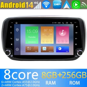 9" Android 14 Autoradio Stéréo de Voiture Multimédia GPS Navigation pour Hyundai Santa Fe (2018-2022)-1