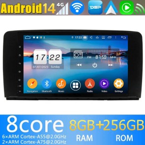 9" Android 13.0 Lecteur DVD GPS Radio Stéréo Navigation pour Mercedes Classe R W251 (2006-2016)-1