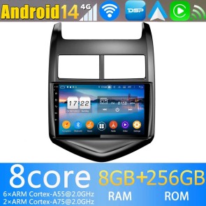 9" Android 13.0 Lecteur DVD GPS Radio Stéréo Navigation pour Chevrolet Aveo (2012-2015)-1
