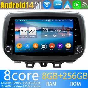 9" Android 14 Autoradio Stéréo de Voiture Multimédia GPS Navigation pour Hyundai ix35 (2018-2020)-1