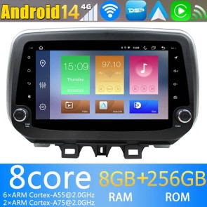 9" Android 14 Autoradio Stéréo de Voiture Multimédia GPS Navigation pour Hyundai Tucson (2018-2020)-1