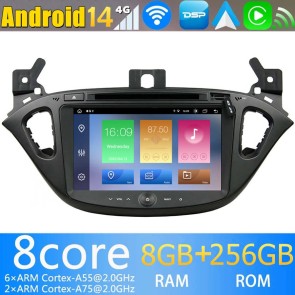 8" Android 14 Autoradio Stéréo de Voiture Multimédia GPS Navigation pour Opel Corsa E (2014-2019)-1
