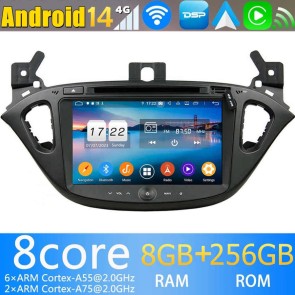 8" Android 14 Autoradio Stéréo de Voiture Multimédia GPS Navigation pour Opel Corsa E (2014-2019)-1