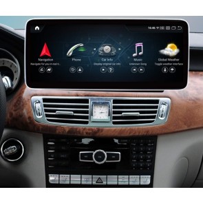 Mercedes CLS C218 Android 13 Autoradio DVD GPS Navigation avec 8-Core 8Go+256Go Écran Tactile Bluetooth 5.0 Telecommande au Volant DSP SWC DAB WiFi 4G LTE CarPlay - 12,5