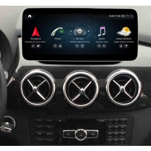 Mercedes W246 Android 13 Autoradio DVD GPS Navigation avec 8-Core 8Go+256Go Écran Tactile Bluetooth 5.0 Telecommande au Volant DSP SWC DAB WiFi 4G LTE CarPlay - 12,5