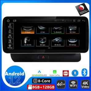 12,3" Android 12.0 Autoradio Stéréo GPS Navigation Lecteur DVD de Voiture pour Audi Q5 8R (De 2008)-1