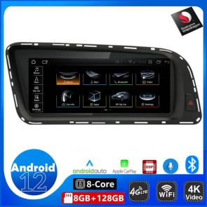 8,8" Android 12.0 Autoradio Stéréo GPS Navigation Lecteur DVD de Voiture pour Audi Q5 8R (2008-2017)-1