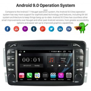 S300 Android 9.0 Autoradio Lecteur DVD GPS Compatible pour Mercedes Classe M W163 (1998-2005)-1
