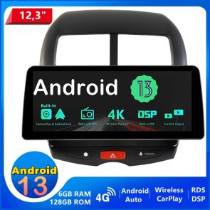 12,3" Android 13.0 Autoradio Lecteur DVD GPS Compatible pour Mitsubishi ASX (De 2010)-1