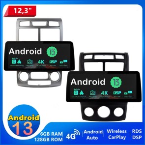12,3" Android 13.0 Autoradio Lecteur DVD GPS Compatible pour Kia Sportage (2004-2010)-1