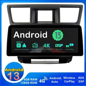 12,3" Android 13.0 Autoradio Lecteur DVD GPS Compatible pour Toyota Highlander (2007-2013)-1