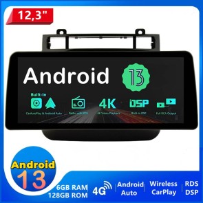 12,3" Android 13.0 Autoradio Lecteur DVD GPS Compatible pour VW Touareg II (2010-2018)-1